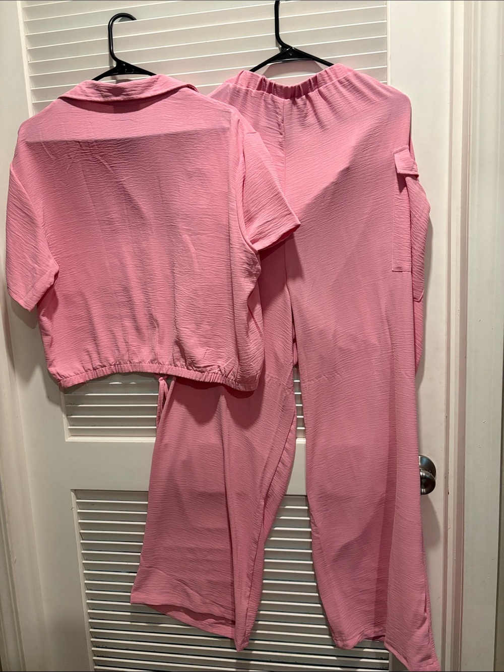 Ashley Stewart Pink Two-Piece Relaxed Jogger Set - Picture 2 of 3